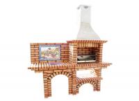 Ref. 251 - 226 cm x 75 cm x 220 cm, LxAxA | Parrilla 60 cm x 40 cm, LxA